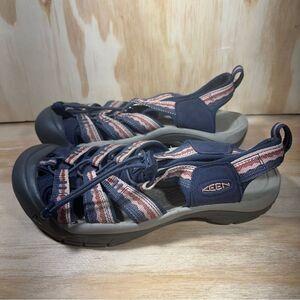 Keen Navy and Pink Sandals Women’s Size 8.5